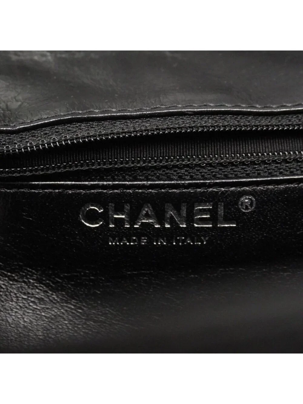 Chanel Shoulder Bag 2.55 Calfskin Black Silver